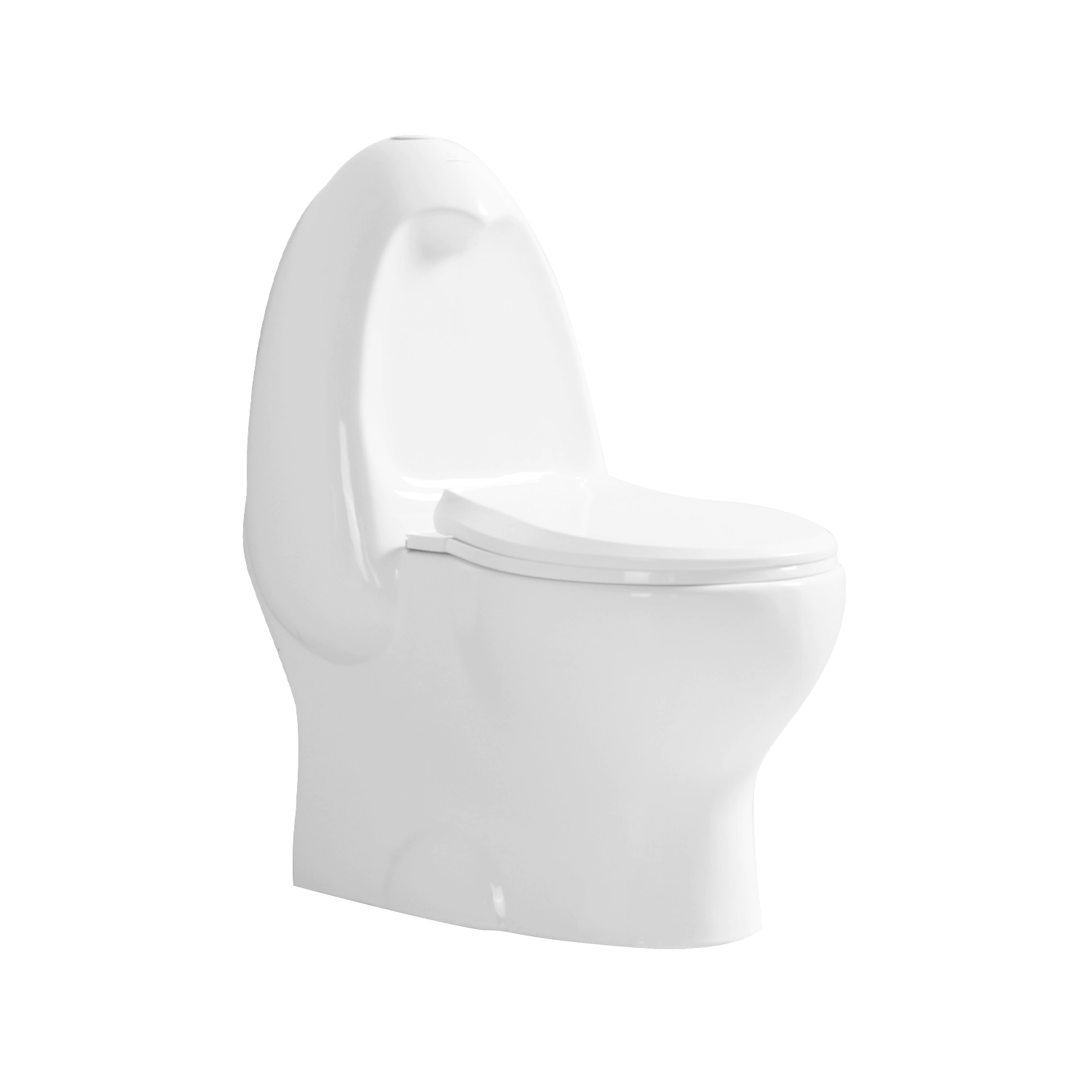 penguin shape back-to-wall porcelain toilet for children, skirted children's one-piece toilet with slow-closing toilet